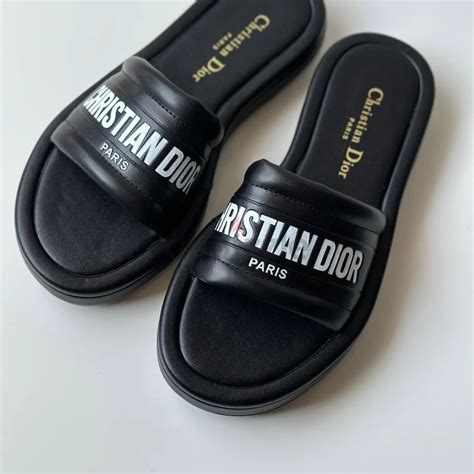 black dior slides|christian dior slides for sale.